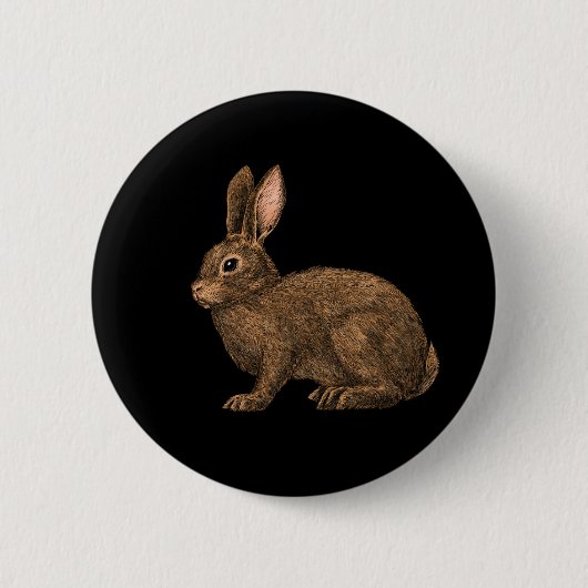 Rabbit 2 ronde button 5,7 cm (Voorkant)