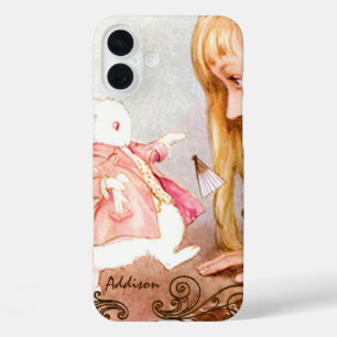 Rabbit  Alice in Wonderland iPhone 16 Plus Hoesje