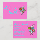Rabbit Alice in Wonderland - Visitekaartjes (Voorkant / Achterkant)
