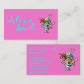 Rabbit Alice in Wonderland ~ Visitekaartjes (Voorkant / Achterkant)