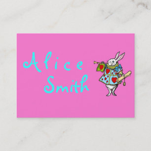 Rabbit Alice in Wonderland ~ Visitekaartjes