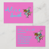 Rabbit Alice in Wonderland ~ Visitekaartjes (Voorkant / Achterkant)