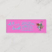 Rabbit Alice in Wonderland - Visitekaartjes (Achterkant)