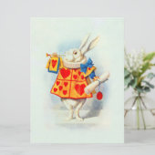Rabbit Alice Wonderland PAPER/SIZE/SHAPE OPTIE - Kaart (Staand voorkant)