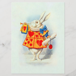 Rabbit Alice Wonderland PAPER/SIZE/SHAPE OPTIE - Kaart