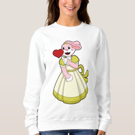 Rabbit als bruid met trouwjurk.PNG Trui (Voorkant)