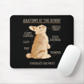Rabbit Anatomy Bunny Lover Animal Pet Owner  Muismat (Met muis)