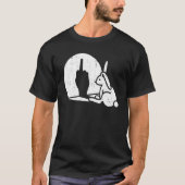 Rabbit Animal Bunny Shadow Play Pun T-shirt (Voorkant)