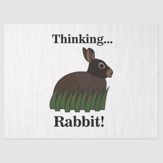 Rabbit Animal Bunny Tissuepapier (Voorkant)