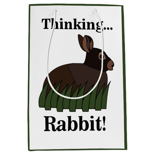 Rabbit Animal Cute Bunny Medium Cadeauzakje (Voorkant)