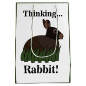 Rabbit Animal Cute Bunny Medium Cadeauzakje (Achterkant)