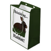 Rabbit Animal Cute Bunny Medium Cadeauzakje (Achterkant Gekanteld)