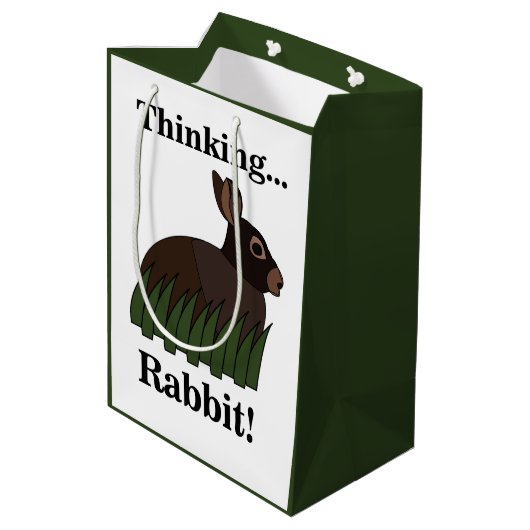 Rabbit Animal Cute Bunny Medium Cadeauzakje (Achterkant Gekanteld)