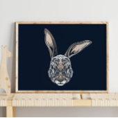 Rabbit Animal Portret | Rabbit Wall Print