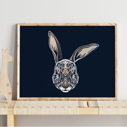 Rabbit Animal Portret | Rabbit Wall Print