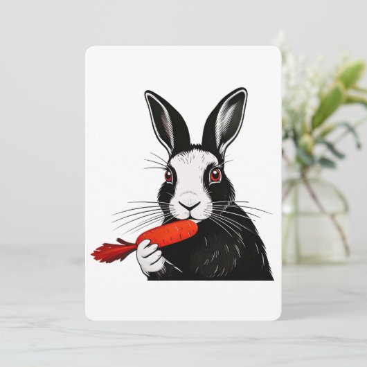 Rabbit Art Kaart (Staand voorkant)