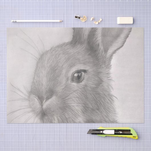 Rabbit Art Tissue Papers Tissuepapier (Craft)