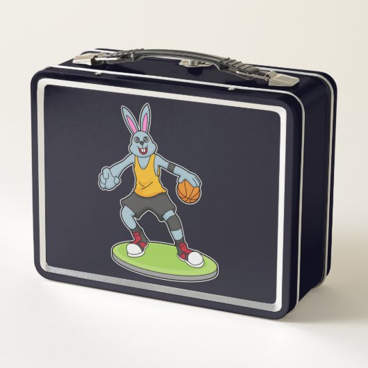 Rabbit as Basketball player with Basketball (Achterkant)