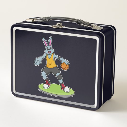 Rabbit as Basketball player with Basketball (Voorkant)