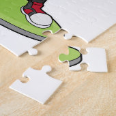 Rabbit as Basketball player with Basketball Legpuzzel (Zijkant)