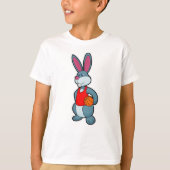 Rabbit as Basketball player with Basketball T-shirt (Voorkant)
