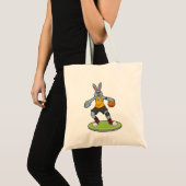 Rabbit as Basketball player with Basketball Tote Bag (Voorkant (product))