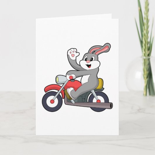 Rabbit as Biker with Motorcycle.PNG Kaart (Voorkant)