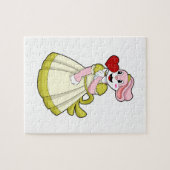 Rabbit as Bride with Wedding dress.PNG Legpuzzel (Horizontaal)