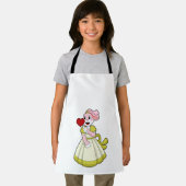 Rabbit as Bride with Wedding dress.PNG Schort (Insitu)