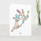 Rabbit as Fairy with Magic wand Kaart (Achterkant)