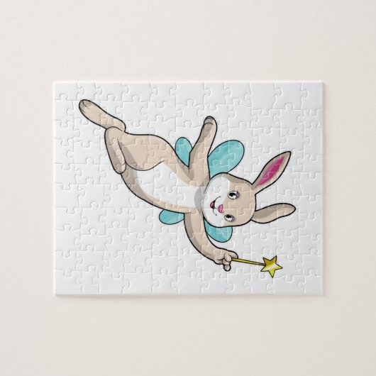 Rabbit as Fairy with Magic wand Legpuzzel (Horizontaal)