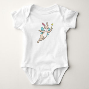 Rabbit as Fairy with Magic wand Romper