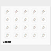 Rabbit as Fairy with Magic wand Ronde Sticker (Vel)