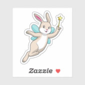 Rabbit as Fairy with Magic wand Sticker (Vel)