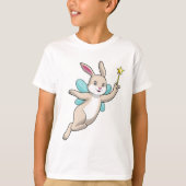 Rabbit as Fairy with Magic wand T-shirt (Voorkant)