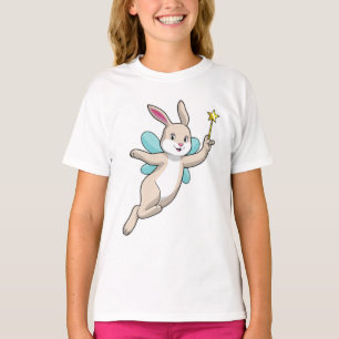 Rabbit as Fairy with Magic wand T-shirt