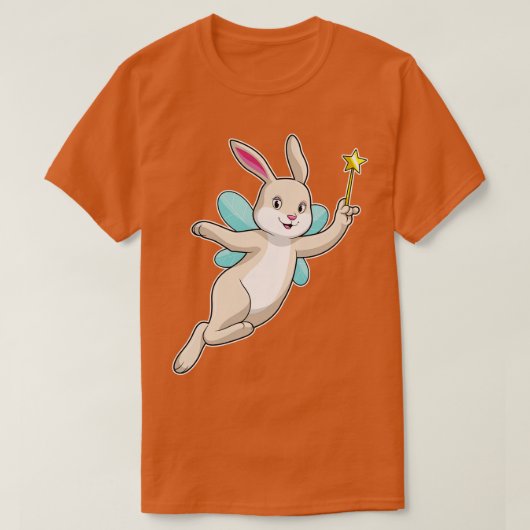 Rabbit as Fairy with Magic wand T-shirt (Design voorkant)
