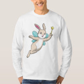 Rabbit as Fairy with Magic wand T-shirt (Voorkant)