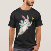 Rabbit as Fairy with Magic wand T-shirt (Voorkant)