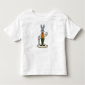 Rabbit as Gentleman with Cane Kinder Shirts (Voorkant)