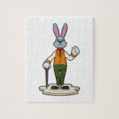 Rabbit as Gentleman with Cane Legpuzzel (Verticaal)