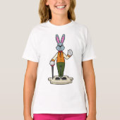 Rabbit as Gentleman with Cane T-shirt (Voorkant)