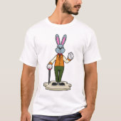 Rabbit as Gentleman with Cane T-shirt (Voorkant)
