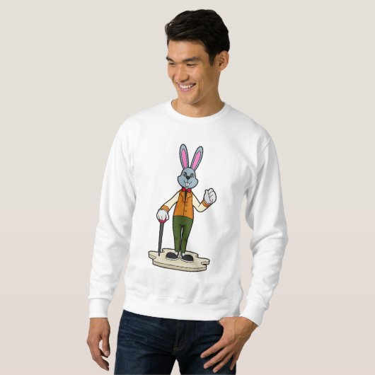 Rabbit as Gentleman with Cane Trui (Voorkant volledig)
