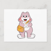 Rabbit as Hiker with Bag Briefkaart (Voorkant)