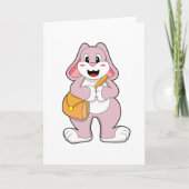 Rabbit as Hiker with Bag Kaart (Voorkant)