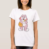 Rabbit as Hiker with Bag T-shirt (Voorkant)