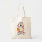 Rabbit as Hiker with Bag Tote Bag (Voorkant)