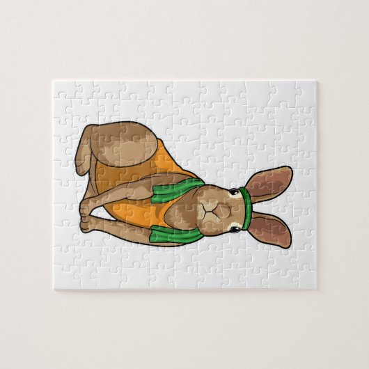 Rabbit as Runner with Towel Legpuzzel (Horizontaal)
