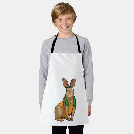 Rabbit as Runner with Towel Schort (Gedragen)